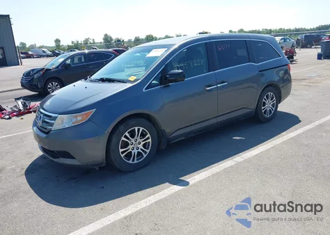 2012 Honda Odyssey Ex из США, поврежденный, VIN 5FNRL5H47CB507504